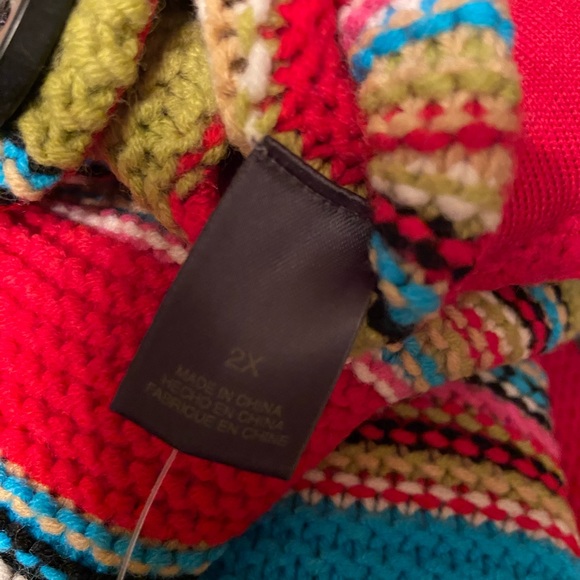 NWT Liz Claiborne Stripe with buttons on front cardigan Sweater - Picture 7 of 9